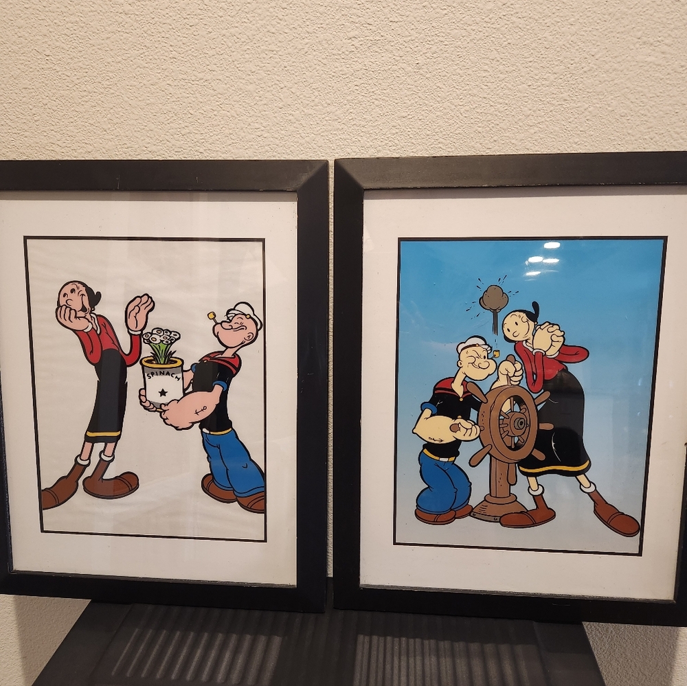 1999 King Features Syndicate Trademark Popeye Cartoon Art Prints